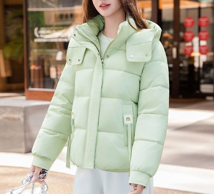 Veste matelassée à la mode pour femmes avec col montant et poches pratiques Chic & Stil
