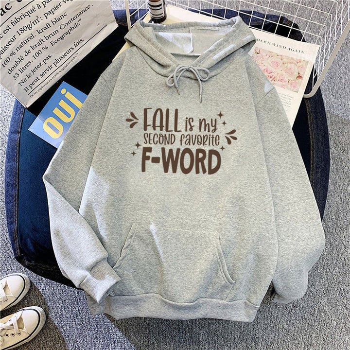 Women's hoodie with funny slogan and casual cut Chic & Stil