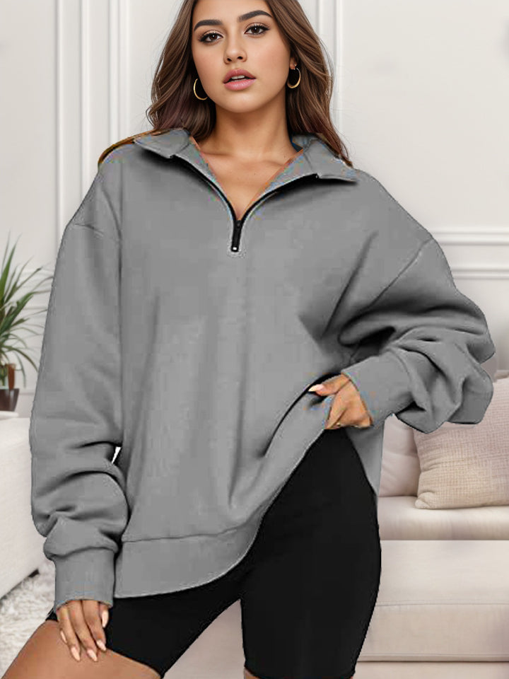 Oversized sweatshirt for women with high collar Amarae