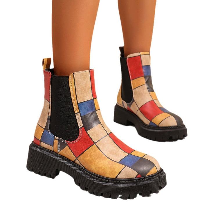 Women's Chelsea Boots with Trendy Pattern and Slip-Resistant Sole Lune London