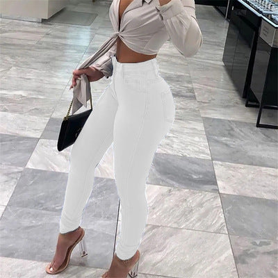 Skinny jeans for women with trendy tear details Amarae