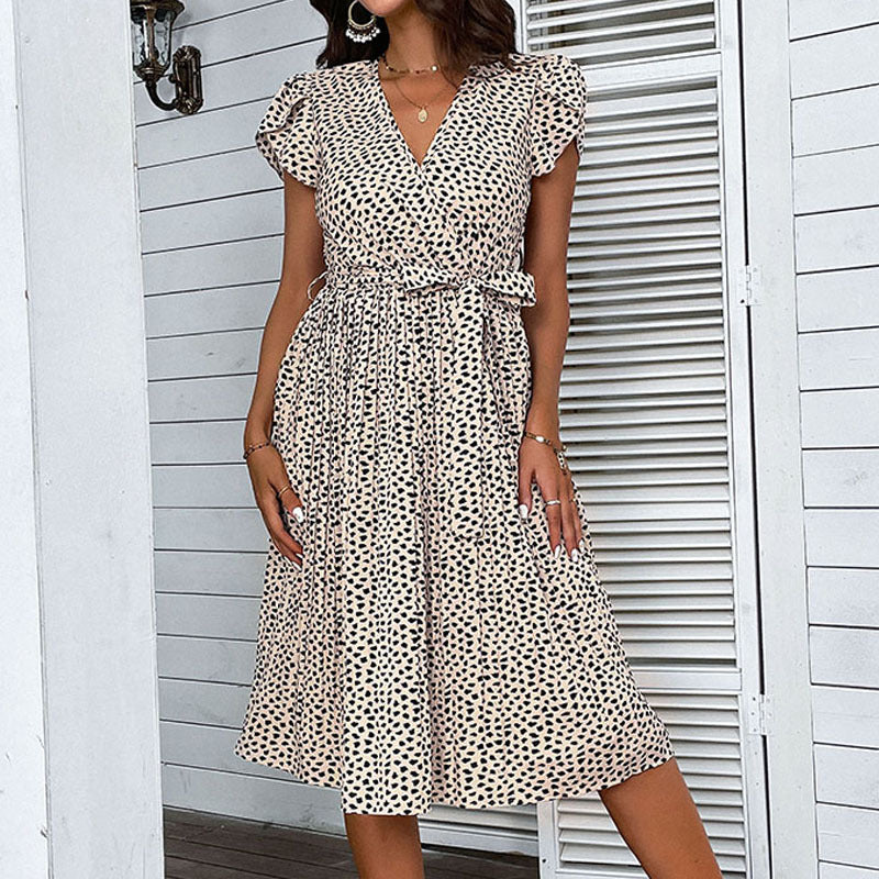 Lune London pleated skirt midi wrap dress for women