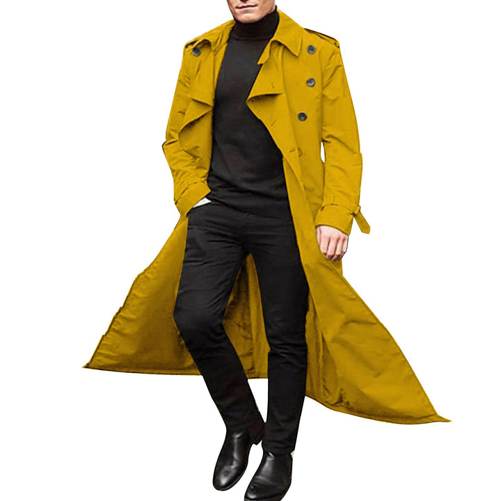 Elegant trench coat for men with double row of buttons Amarae