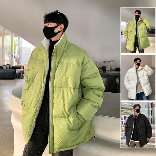 Oversized down jacket for men with high collar and elastic cuffs Amarae