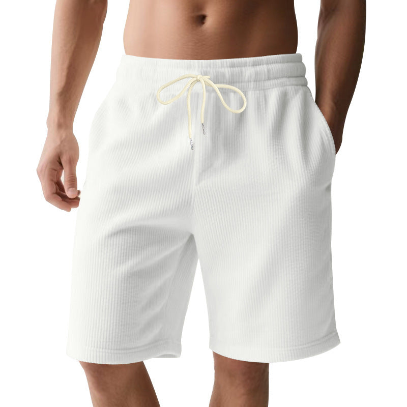 Men's breathable sport shorts with elastic waistband and drawstring Lune London