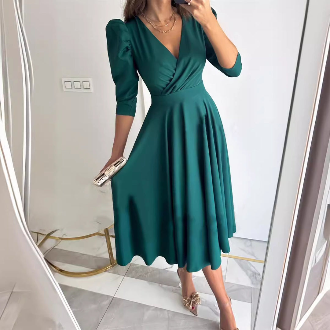 Ladies Elegant Chic Midi Dress