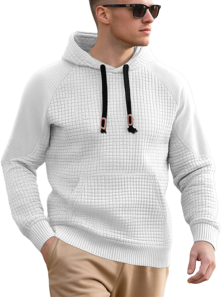 Men's sporty hoodie with innovative structure design and practical drawstrings Lune London