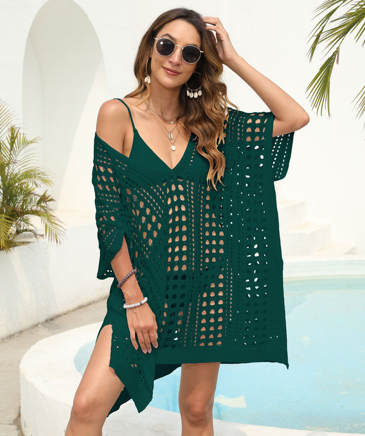 Women's Plus Size Crochet Beach Cover-Up Lune London