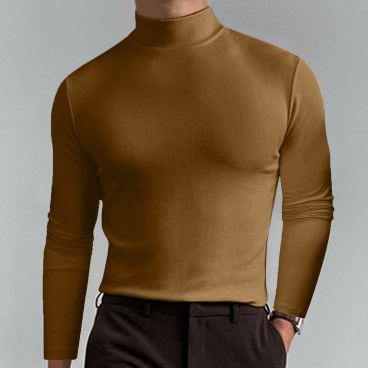 Men's High-Quality Turtleneck Sweater Made Of Fine Cotton Blend Lune London