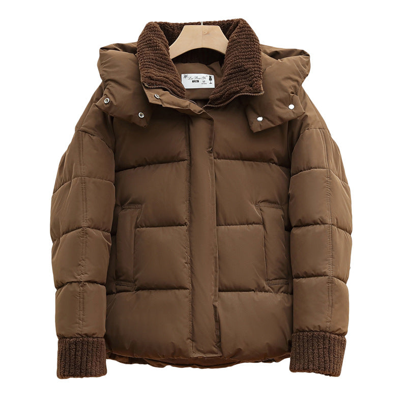 Quilted leisure jacket for women with high collar and trendy knit details Lune London