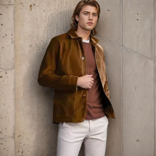 Casual corduroy jacket for men with practical pockets Amarae