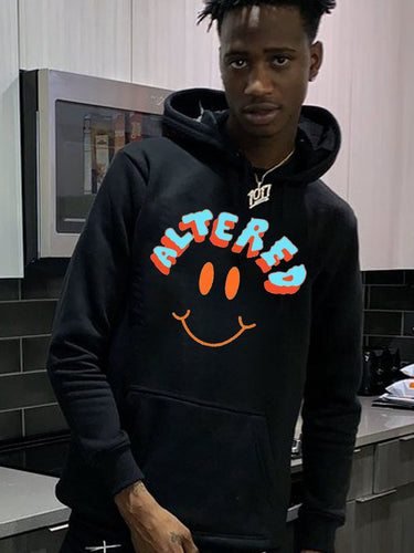 Men's hoodie with a catchy smiley print and a comfortable cut Amarae