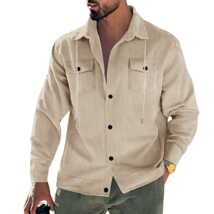 Structured corduroy jacket for men with practical pockets Lune London