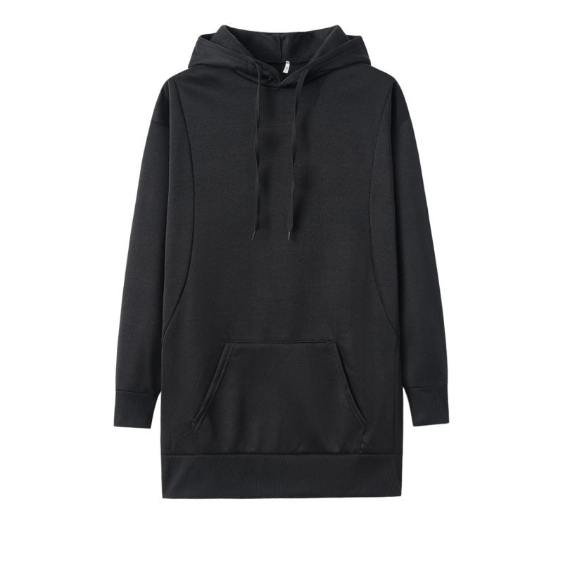 Hooded dress for women in soft cotton blend with practical pockets and a comfortable fit Lune London
