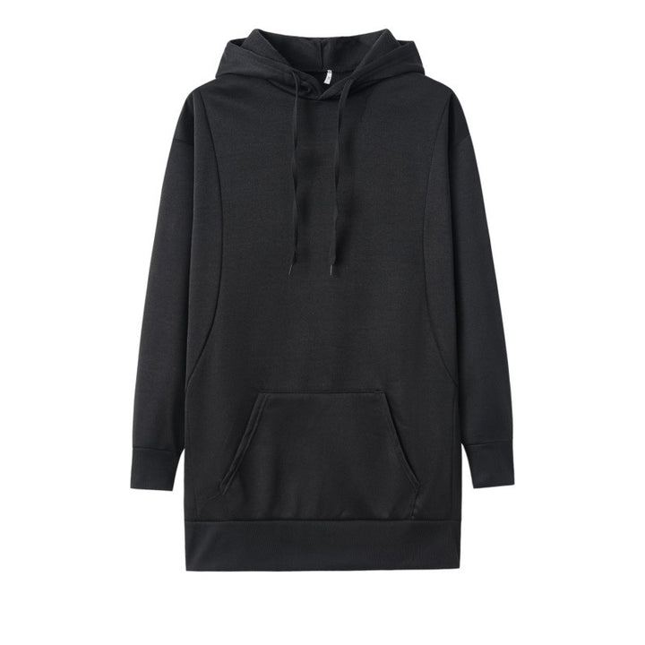 Hooded dress for women in soft cotton blend with practical pockets and a comfortable fit Lune London