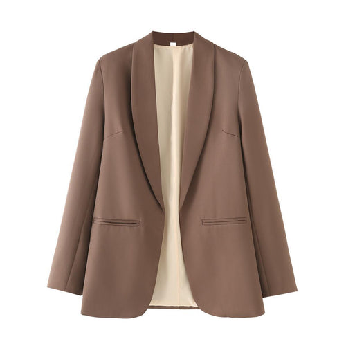 Women Elegant Blazer with Soft Shoulders and Luxurious Inner Lining Amarae