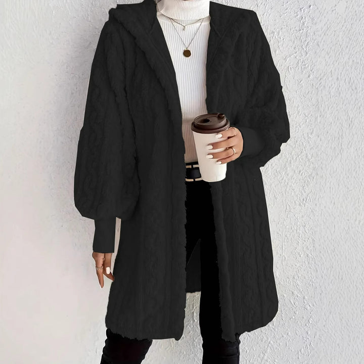 Luxurious fleece hooded jacket for women Lune London