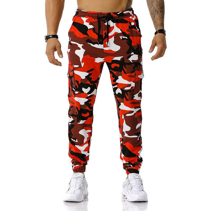 Trendy cargo pants for men with contrasting pockets and elastic waist Lune London