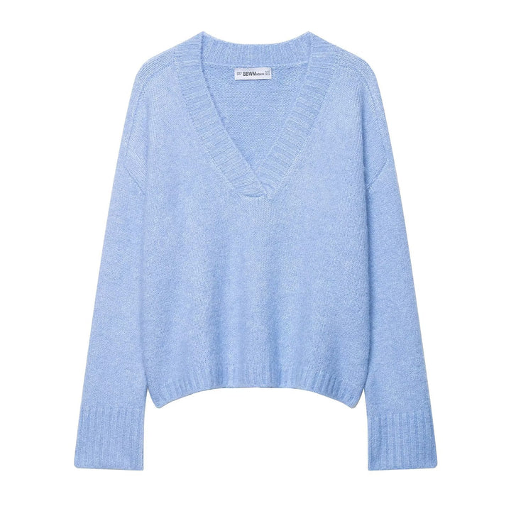 Pull femme à col en V Chic & Stil
