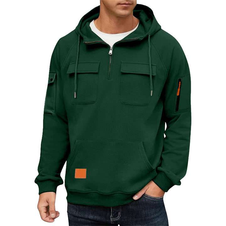 Men's hoodie with practical pockets and chic sporty design