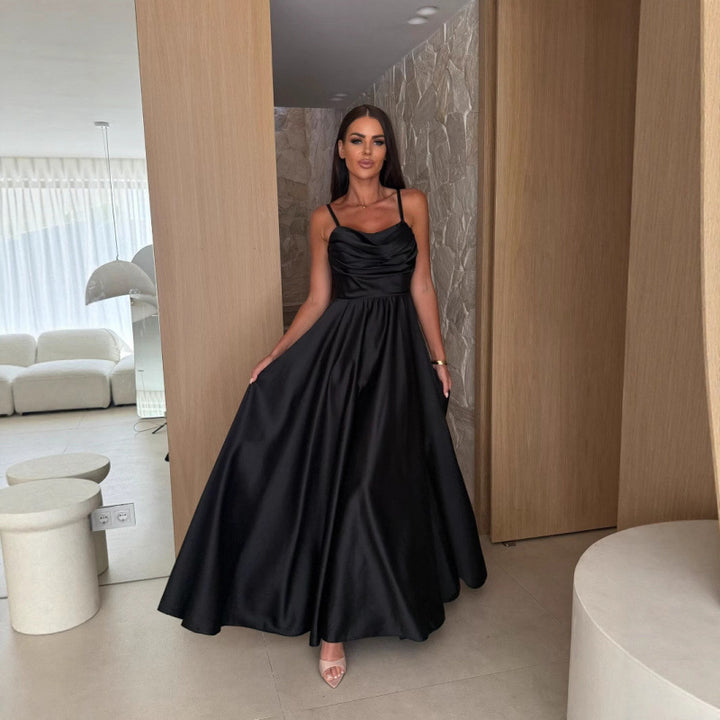 Ladies Elegant Evening Dress Long to the Floor Lune London