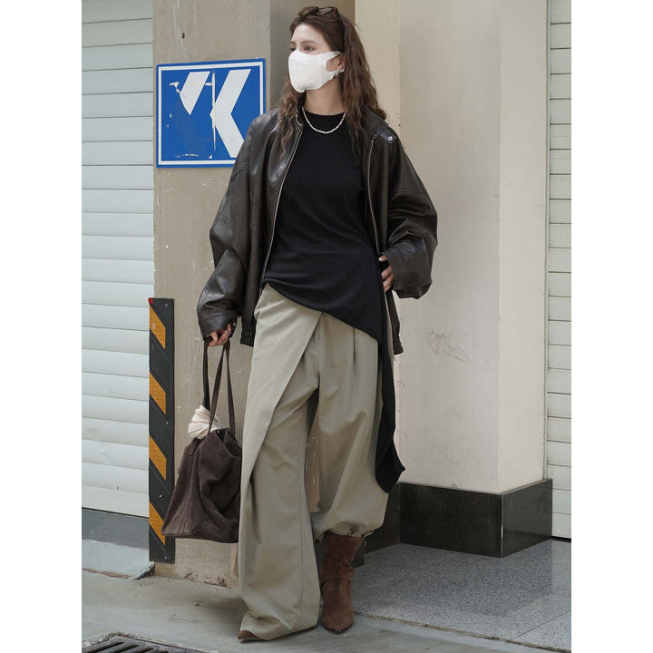 Women Asymmetrical Long Sleeve with Side Ties Amarae