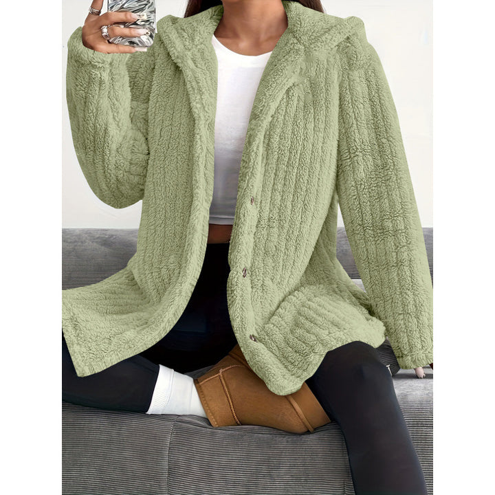 Women Comfortable Fleece Jacket with Hood Lune London