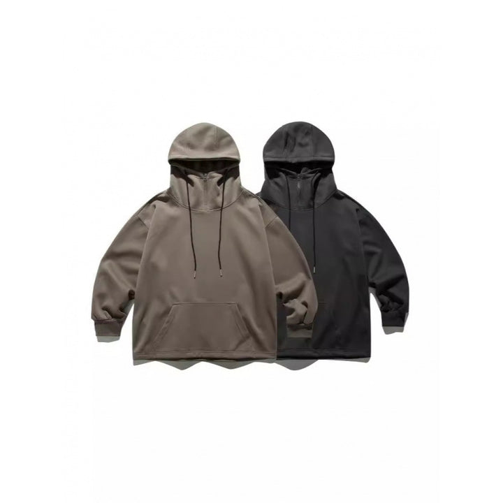Unisex Oversize Hoodie with Half Zipper and Kangaroo Pocket Amarae
