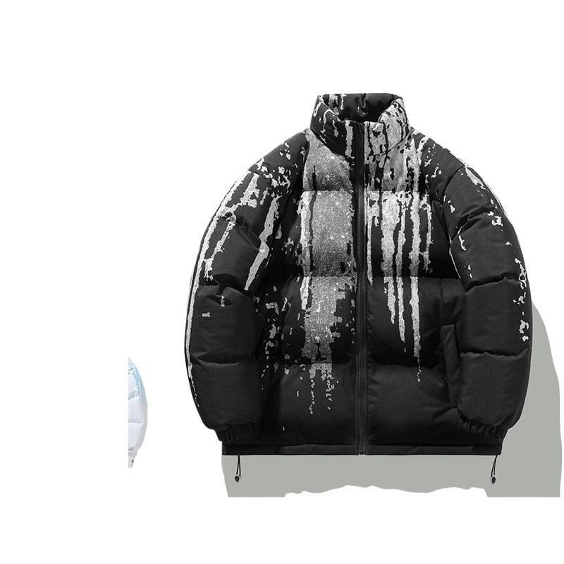 Winter ladies puffer jacket with elastic cuffs and chic and stylish design