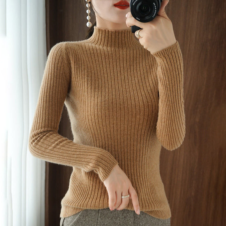 Pull à col roulé élégant et flatteur pour la silhouette Chic & Stil