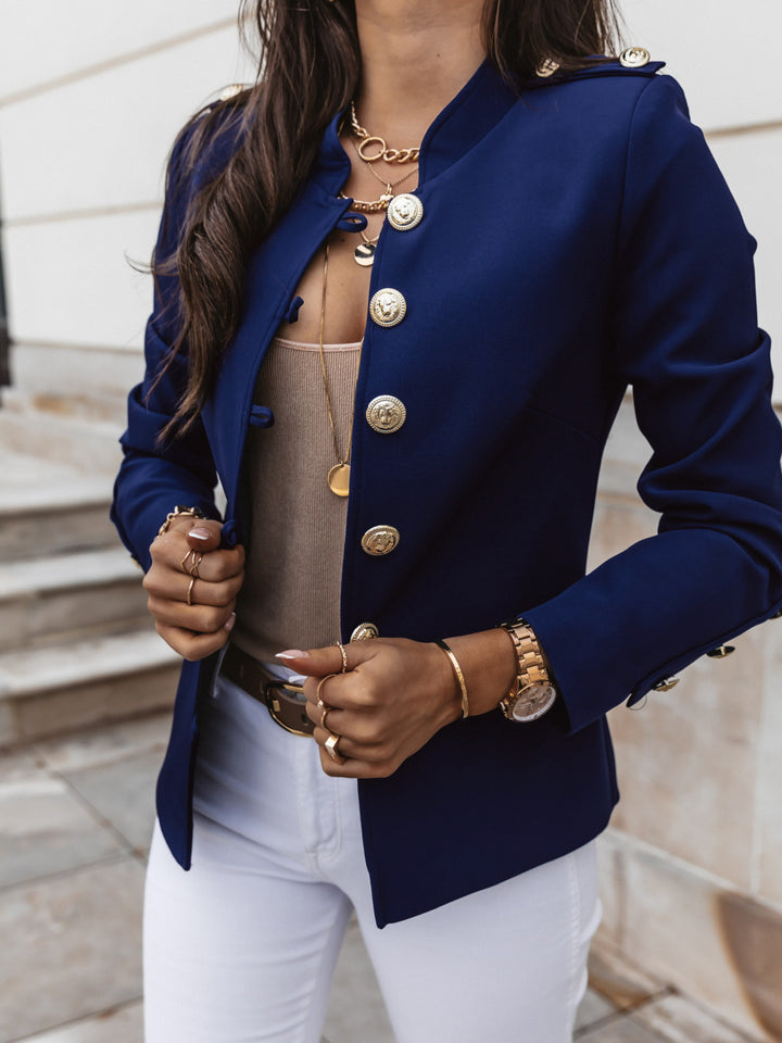 Elegant ladies' jacket with gold buttons and modern cut Lune London