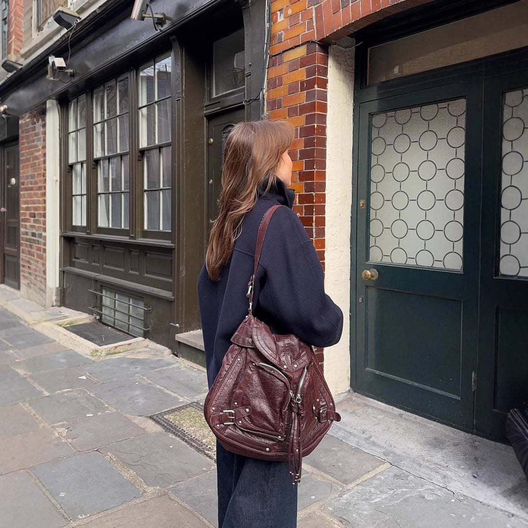 Oversized wool coat for women with an original cut and practical pockets Lune London