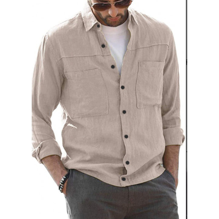 Lightweight cotton shirt for men with practical pockets Amarae