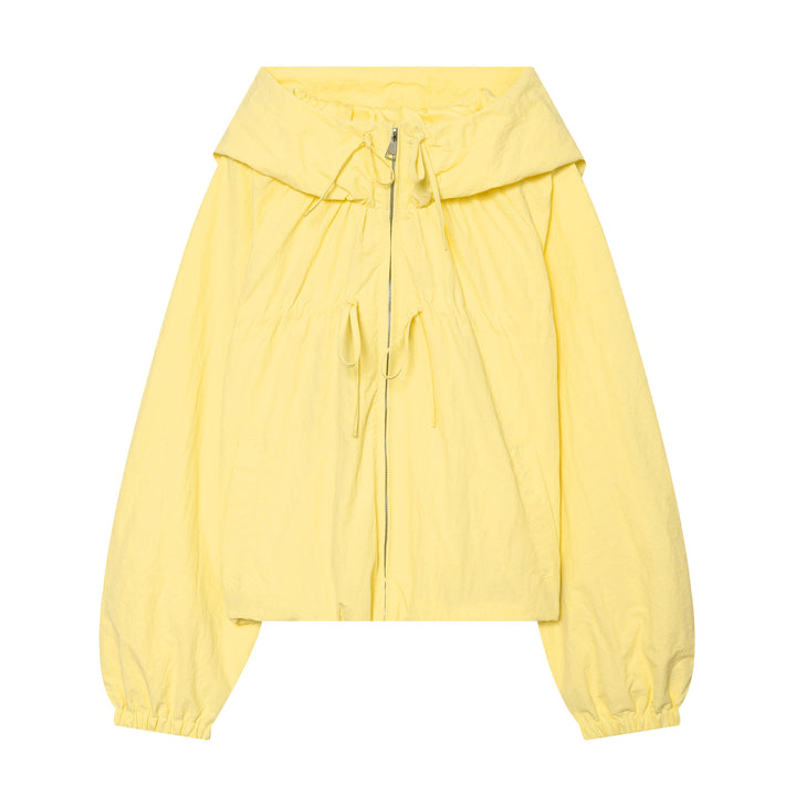 Women's lightweight cropped hoodie jacket with drawstring and zipper Amarae
