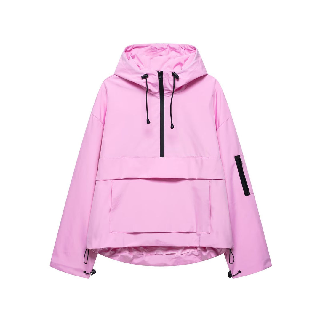 Veste de loisirs pour femmes avec col à capuche ajustable et poches pratiques Chic & Stil