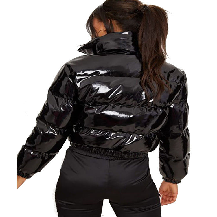 Ladies shiny quilted jacket Chic und Stil
