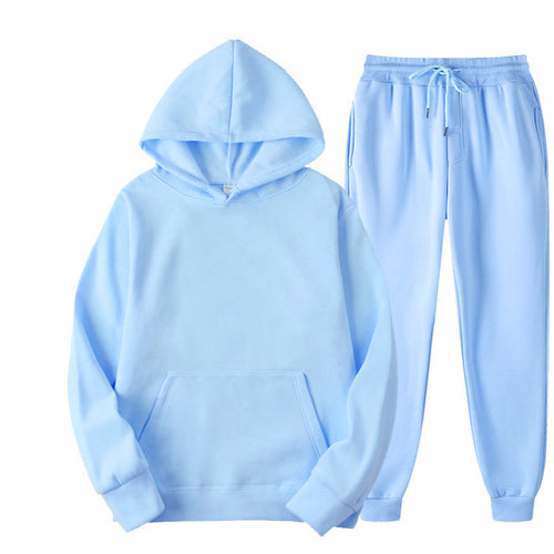 Women's hooded tracksuit set with elastic waist and handy side pockets Amarae