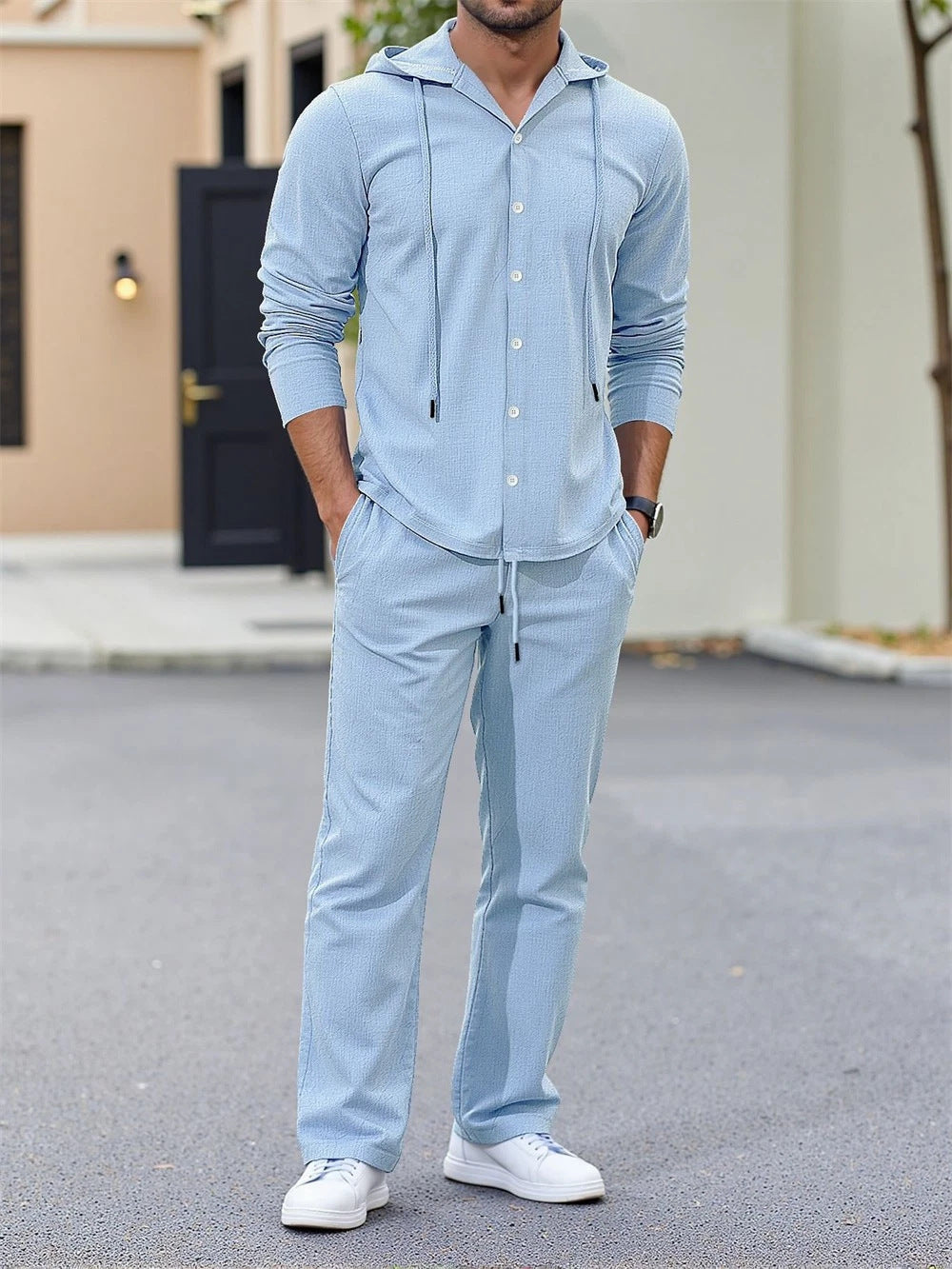 Men's casual hoodie set with practical pockets and trendy fit Lune London