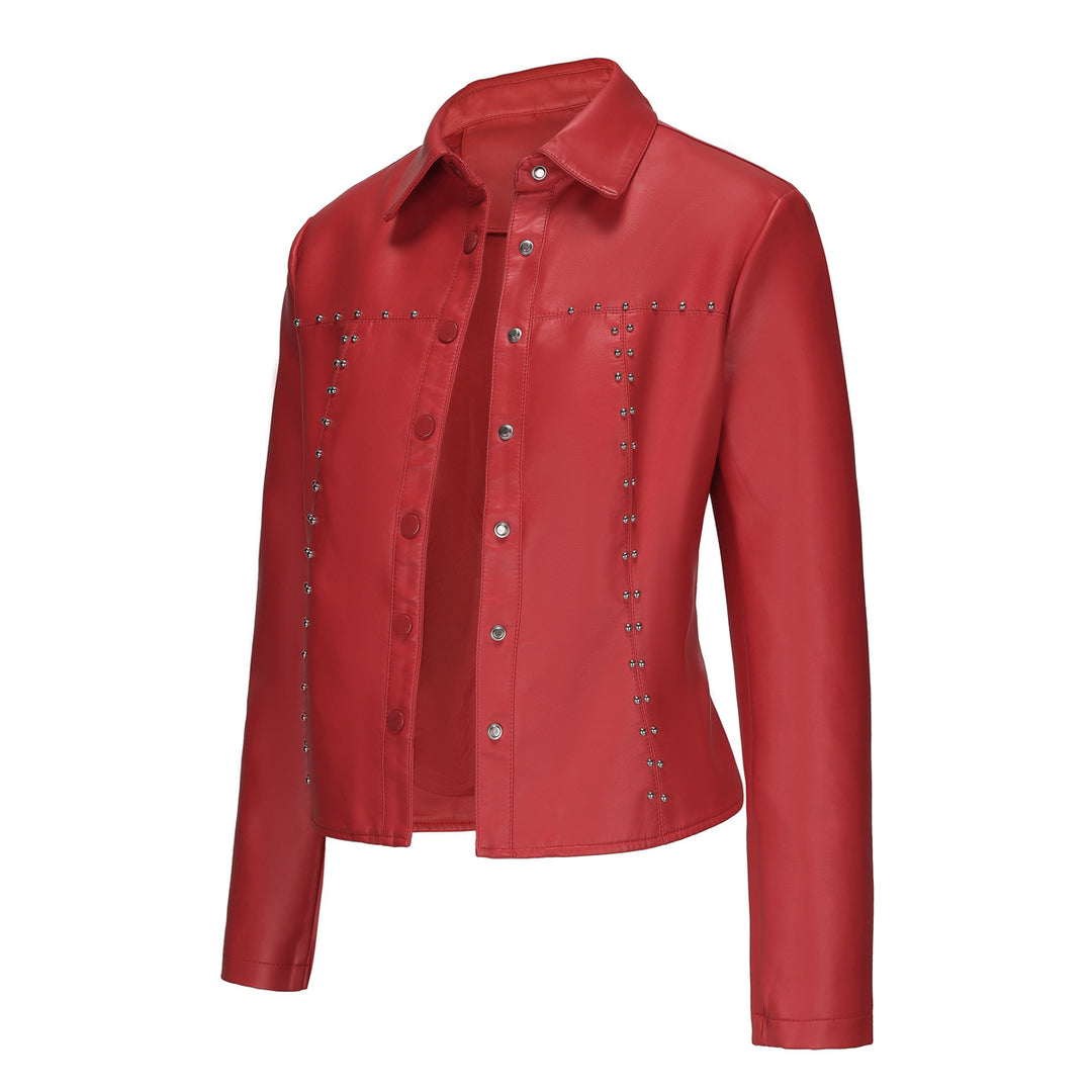 Ladies Chic Leather Jacket and Style