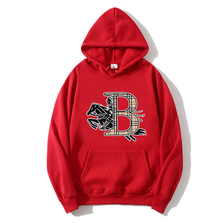 Women's hoodie with a stylish horse motif and luxurious font Chic & Stil