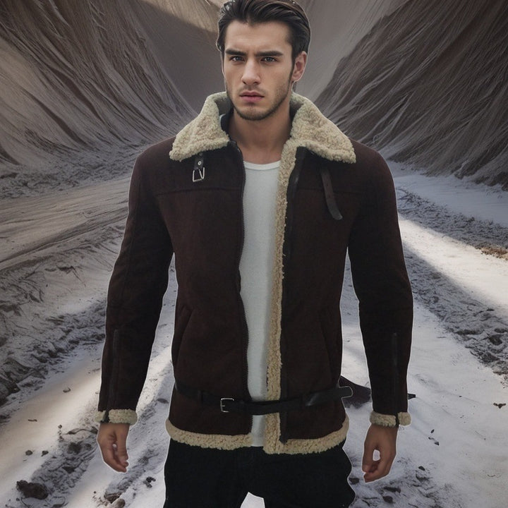 Luxurious sheepskin jacket for men Amarae