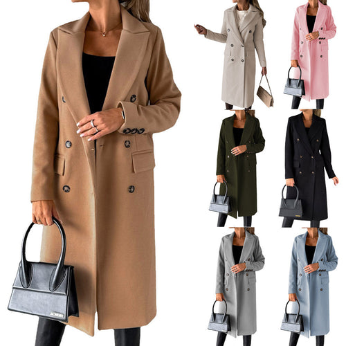 Amarae women's fitted crossover coat