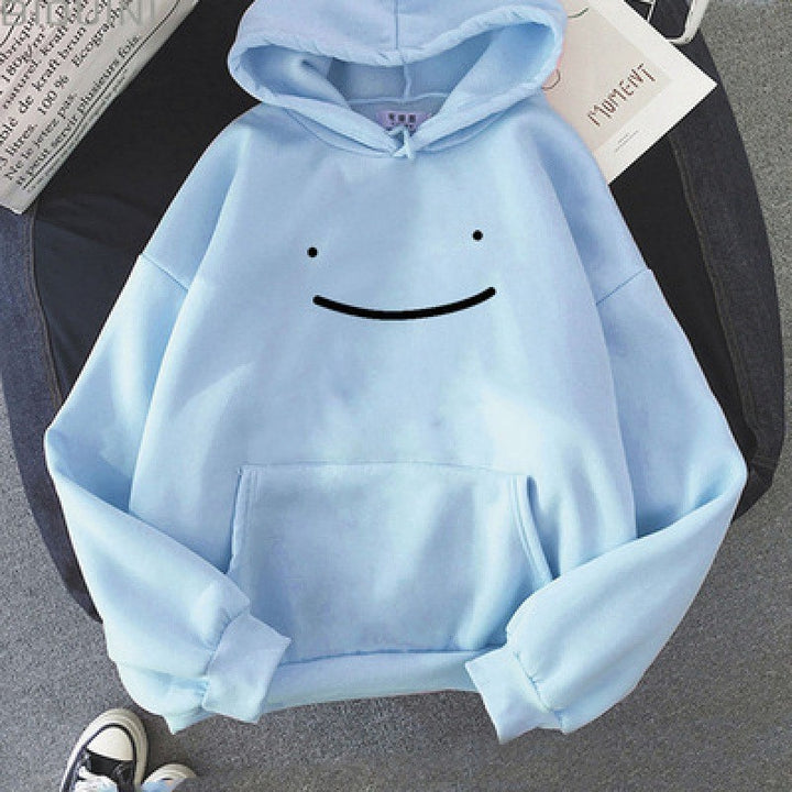 Women's hoodie with funny face motif Chic & Stil