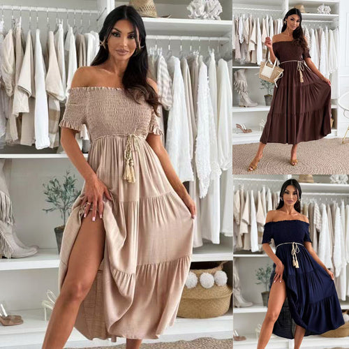Off-the-shoulder ruffled maxi dress Amarae