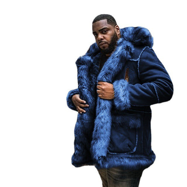 Men’s Sheepskin Coat with Faux Fur Collar – Warm & Stylish | Lune London