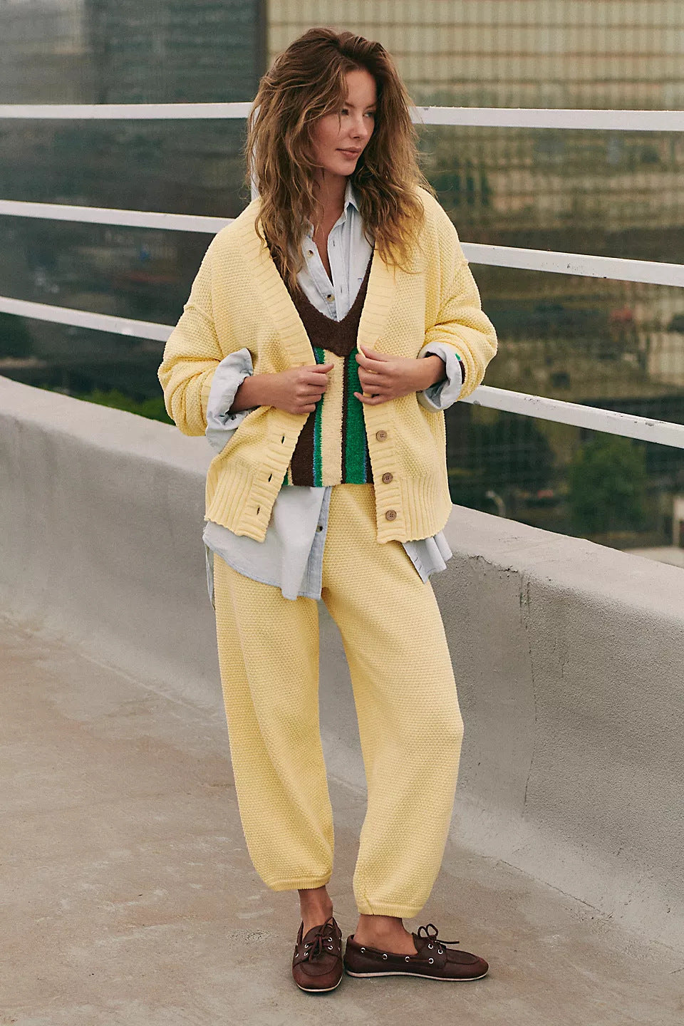 Oversized casual jacket for women with functional pockets and delicate button details Lune London