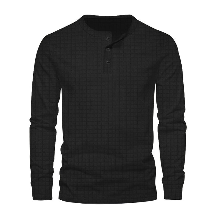 Men's long sleeve shirt with textured design Amarae
