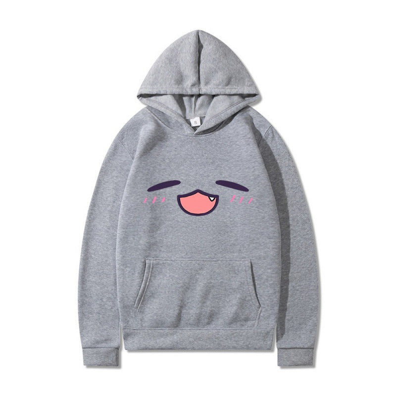 Women's hoodie with cheerful cartoon face and comfortable fit Lune London