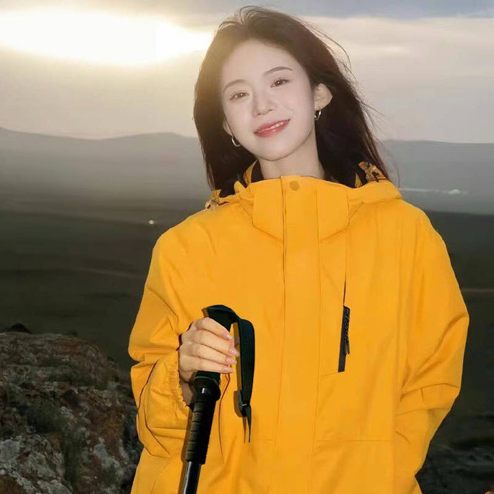 Women's Tailored Softshell Jacket with Hood and Fleece Lining Amarae