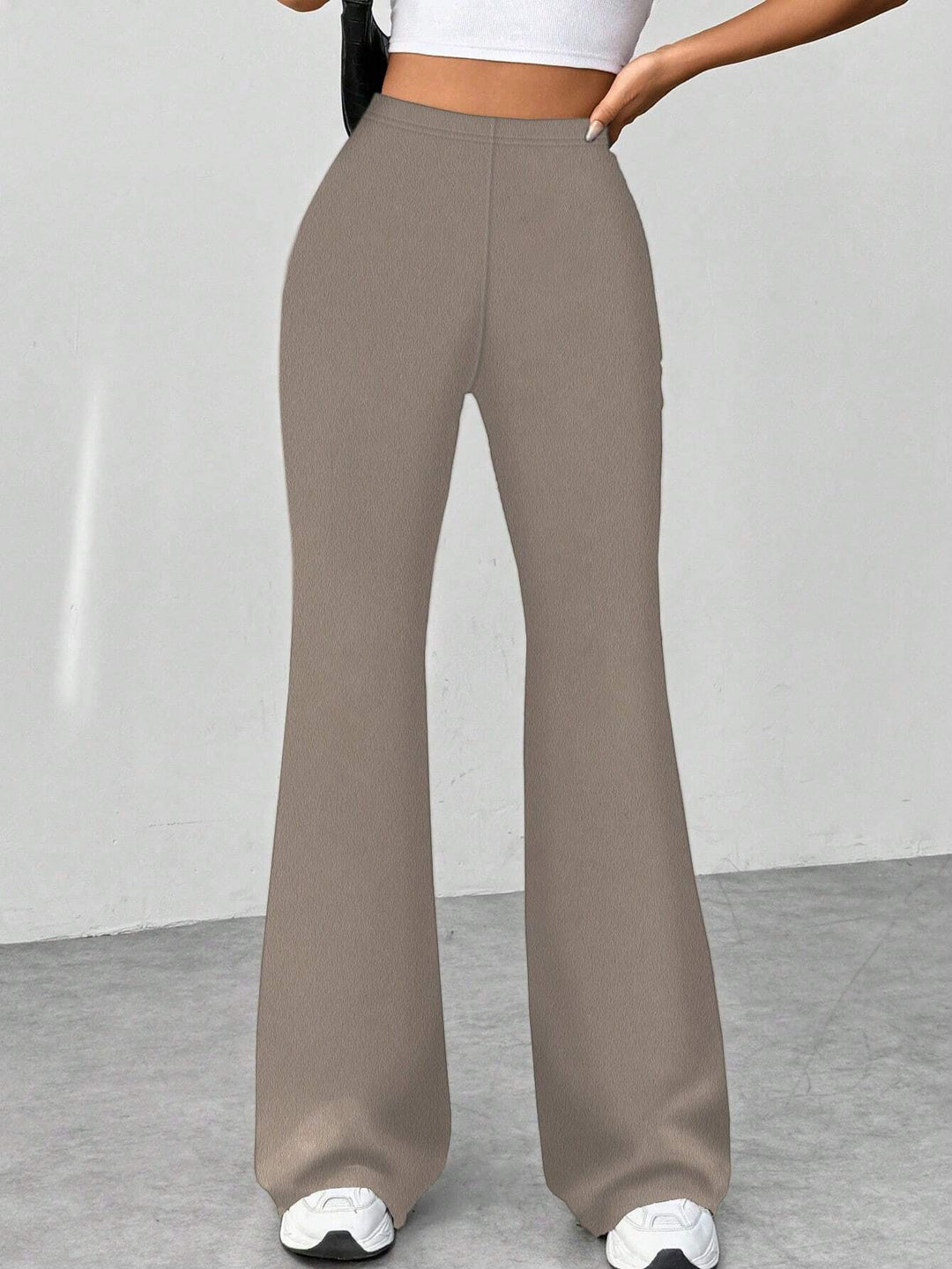 Ladies' Stretch Flared Pants with High Waist and Wide Leg Amarae